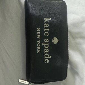 Kate Spade Black Zip-Around Wallet